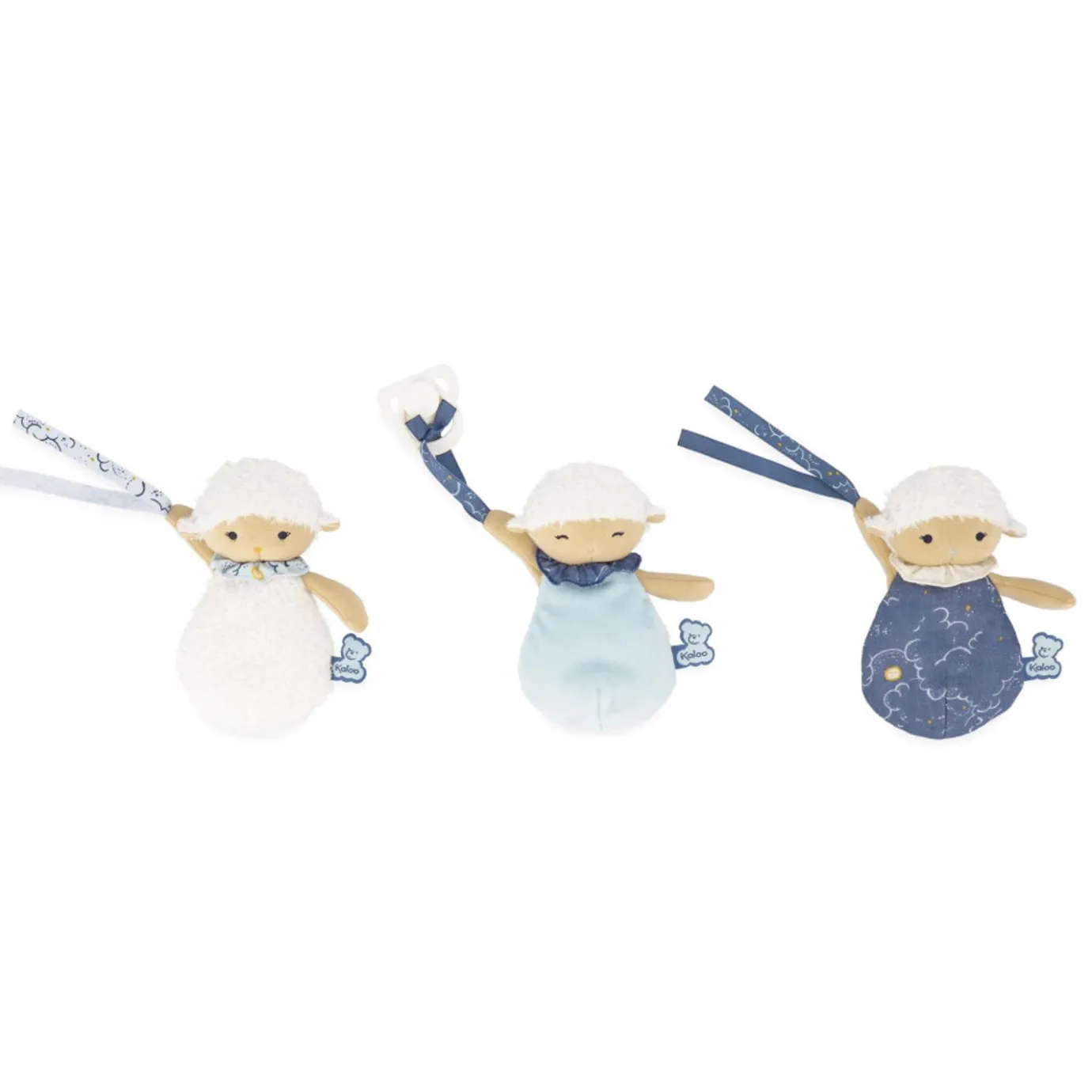 Kaloo 3 Sheep Doudou Soother Holders> Animal Comforter