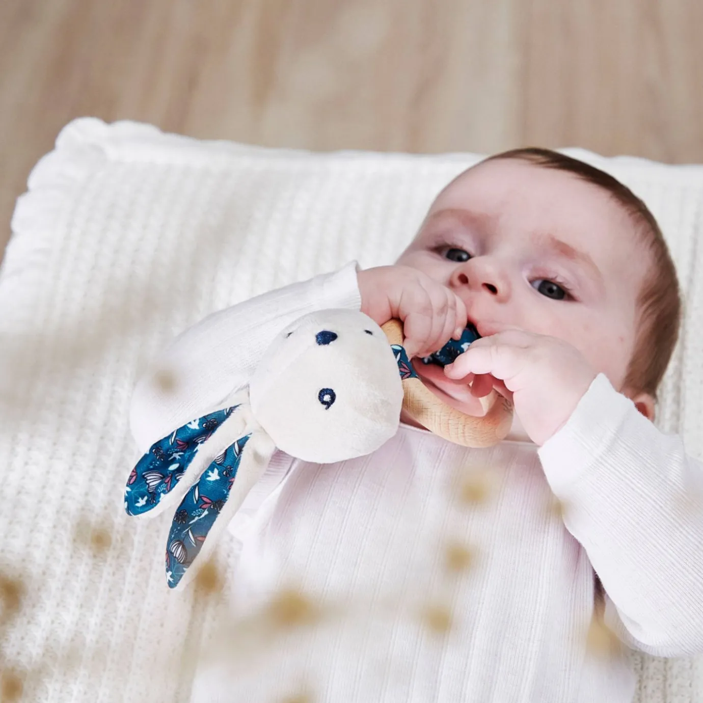 Kaloo Bunny Rattle Nature> Rattle