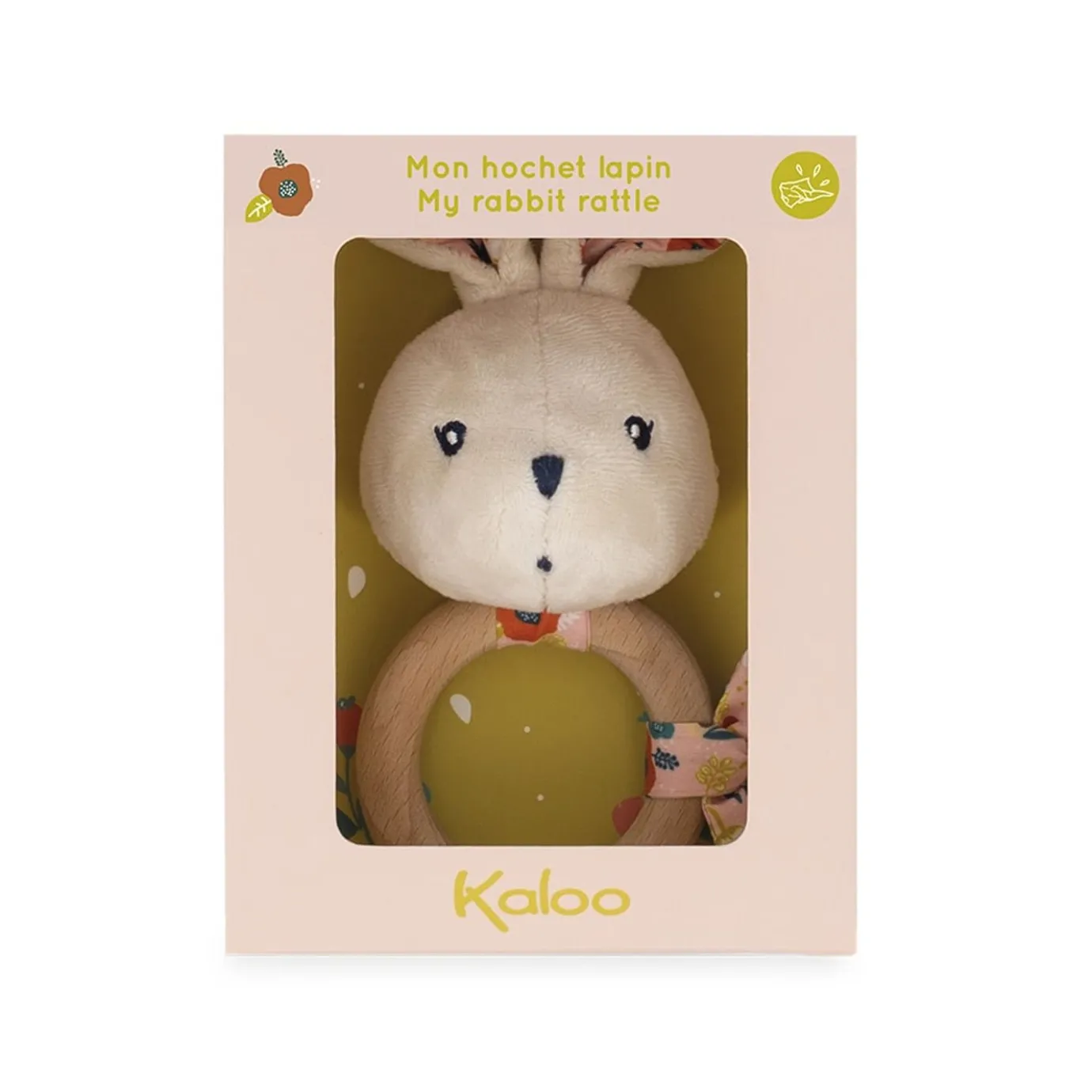 Kaloo Bunny Rattle Poppy> Rattle