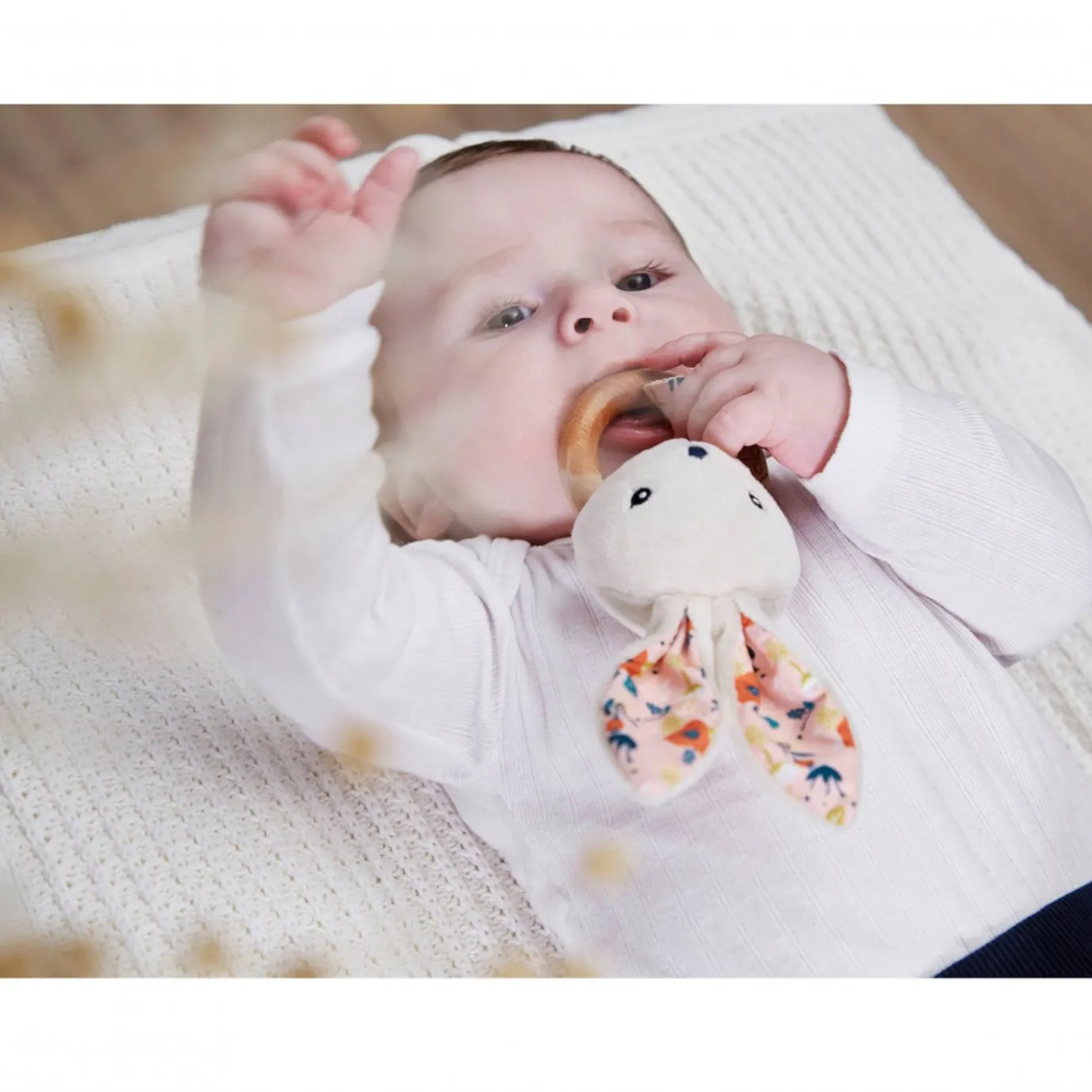 Kaloo Bunny Rattle Poppy> Rattle