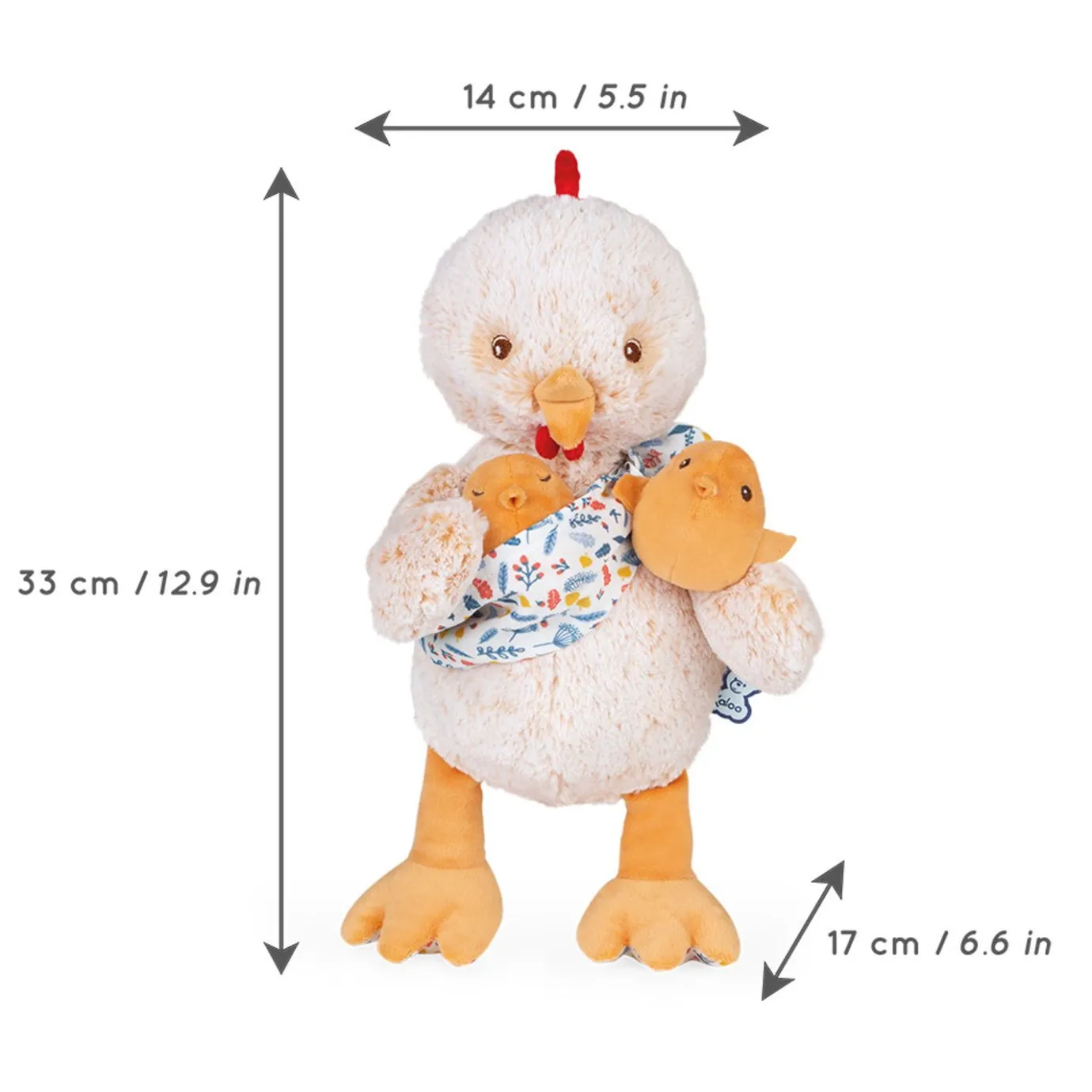 Kaloo Chicken Dad Plush Paul - 35Cm (13.8 In)> Stuffed Animals