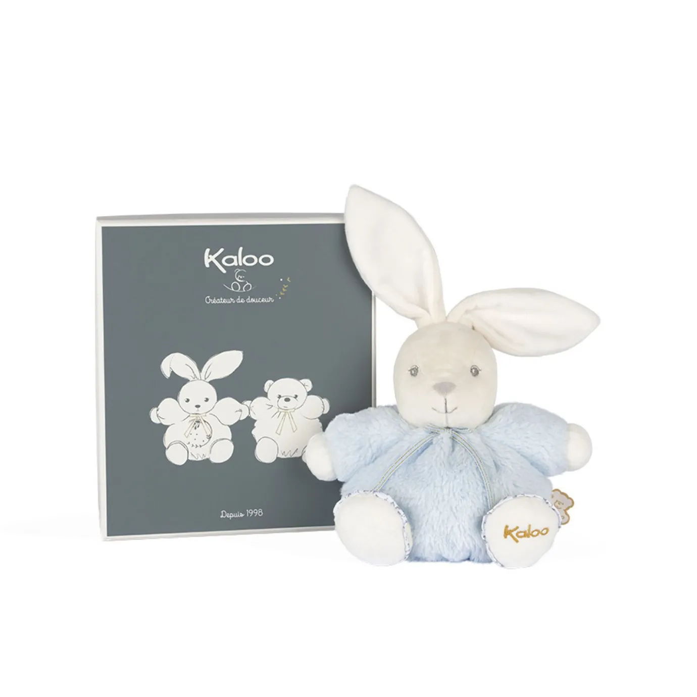Kaloo Chubby Rabbit Blue - Small> Bunny