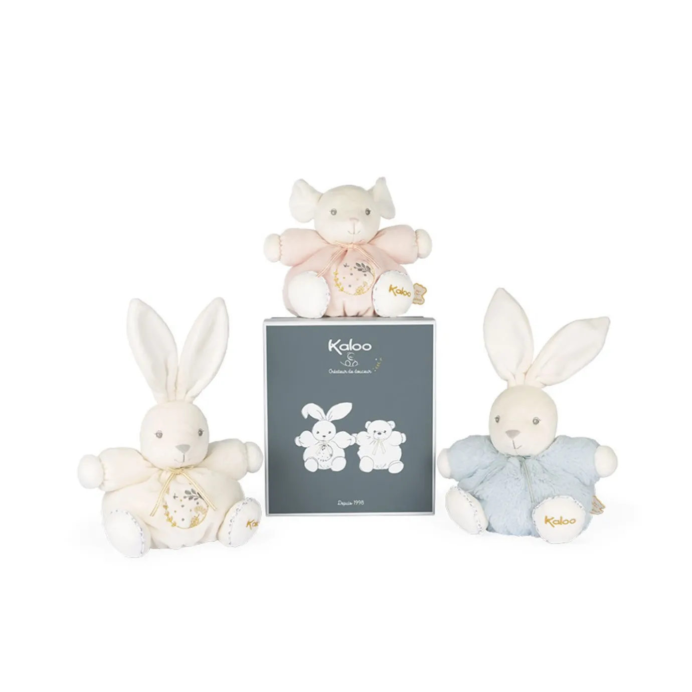 Kaloo Chubby Rabbit Blue - Small> Bunny