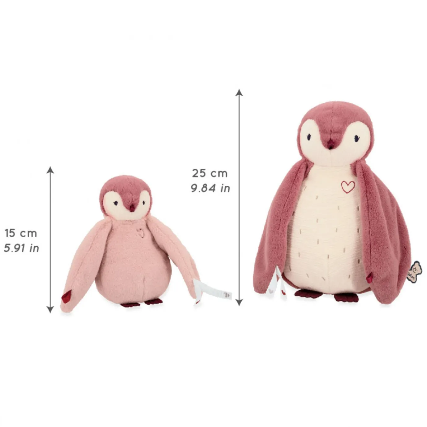 Kaloo Cuddle Plushies Penguin Pink> Stuffed Animals