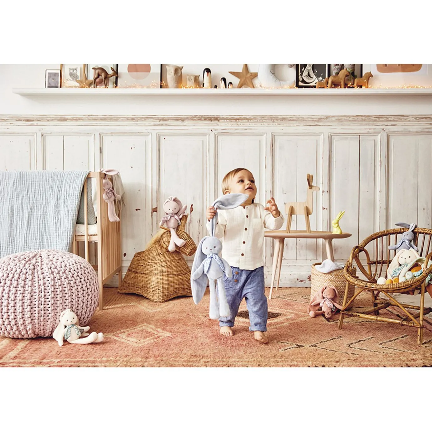 Kaloo Doll Rabbit Cream - Medium> Bunny Comforter