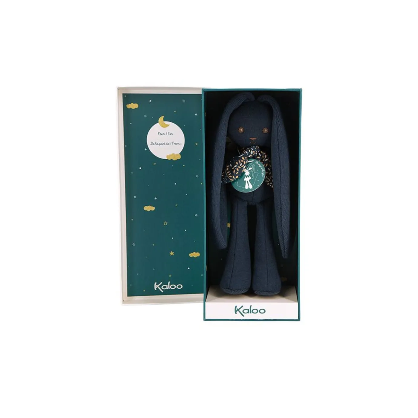 Kaloo Doll Rabbit Midnight Blue 9.8 In> Bunny Comforter