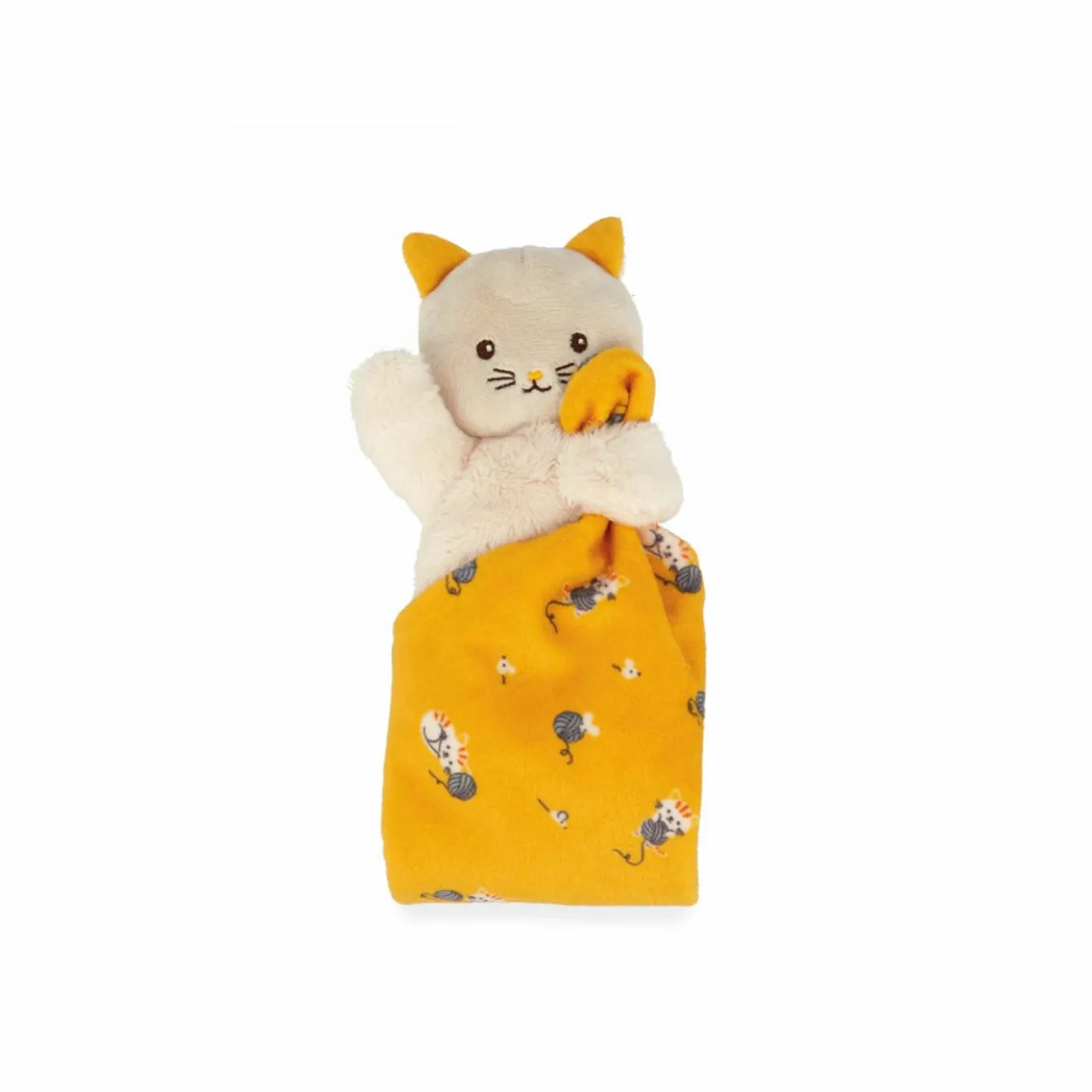 Kaloo Doudou Cat Yellow> Animal Comforter