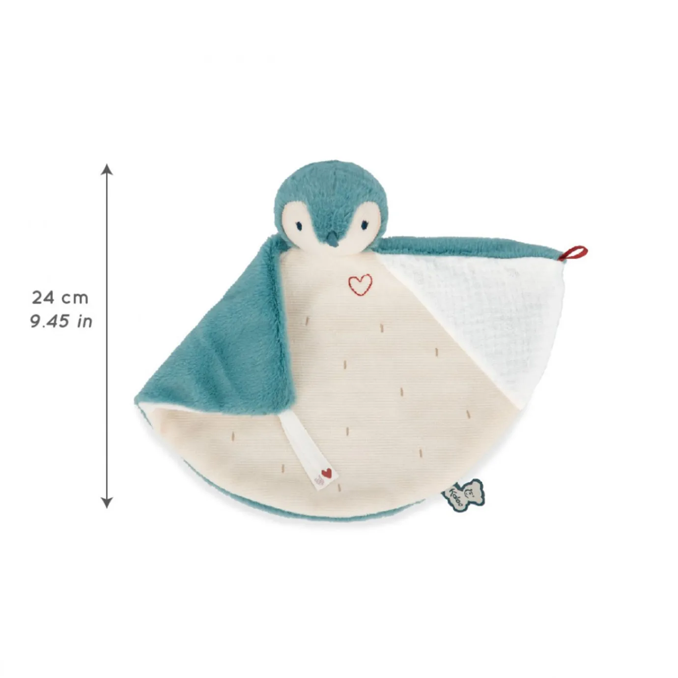 Kaloo Doudou Penguin Green> Animal Comforter
