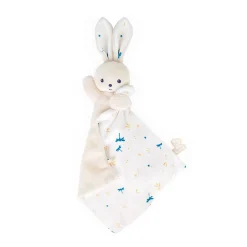 Kaloo Doudou Rabbit Carre Douceur White Delicate> Bunny Comforter