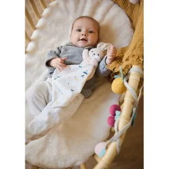 Kaloo Doudou Rabbit Carre Douceur White Delicate><noscript><img width=