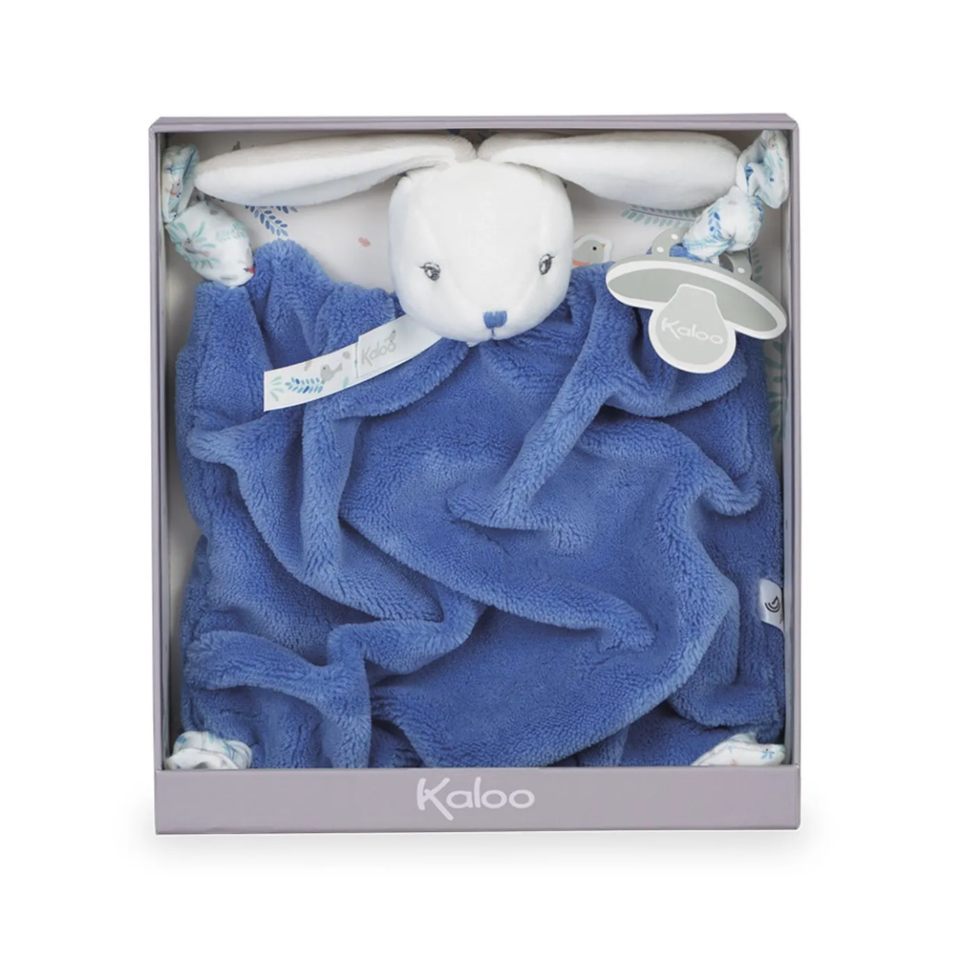 Kaloo Doudou Rabbit Ocean Blue> Bunny Comforter