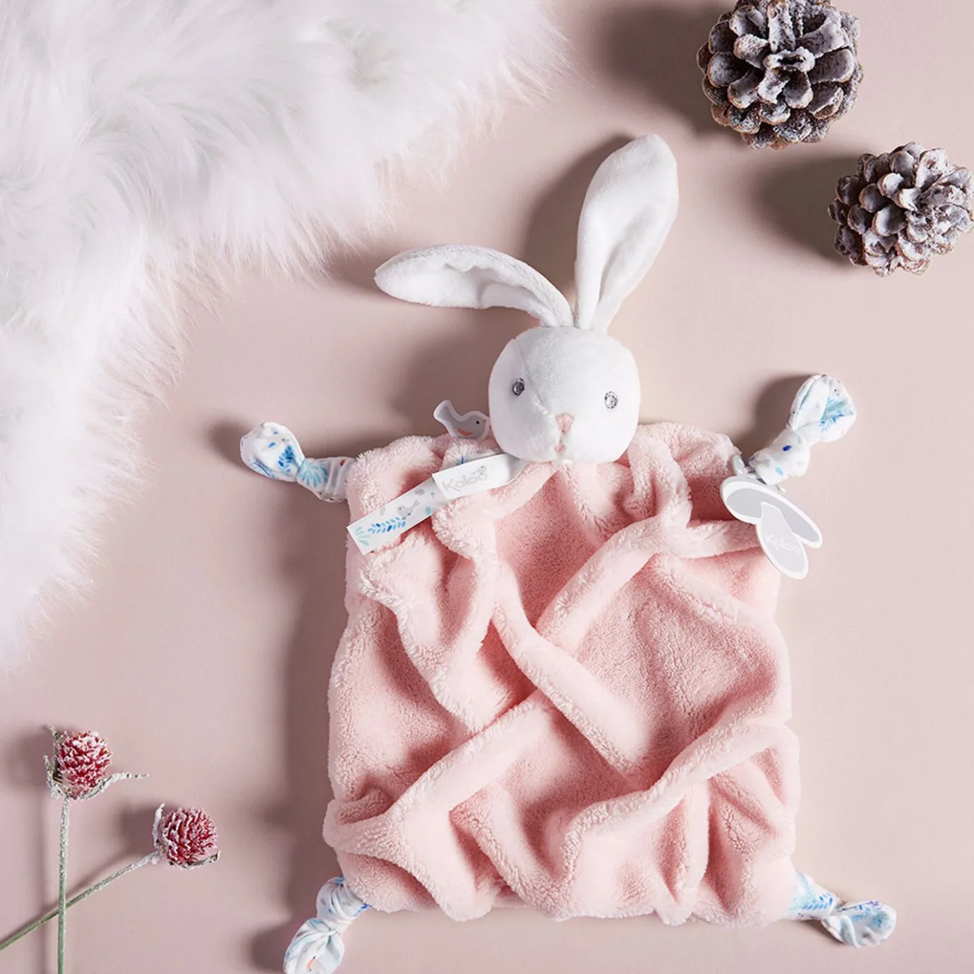 Kaloo Doudou Rabbit Powder Pink> Bunny Comforter