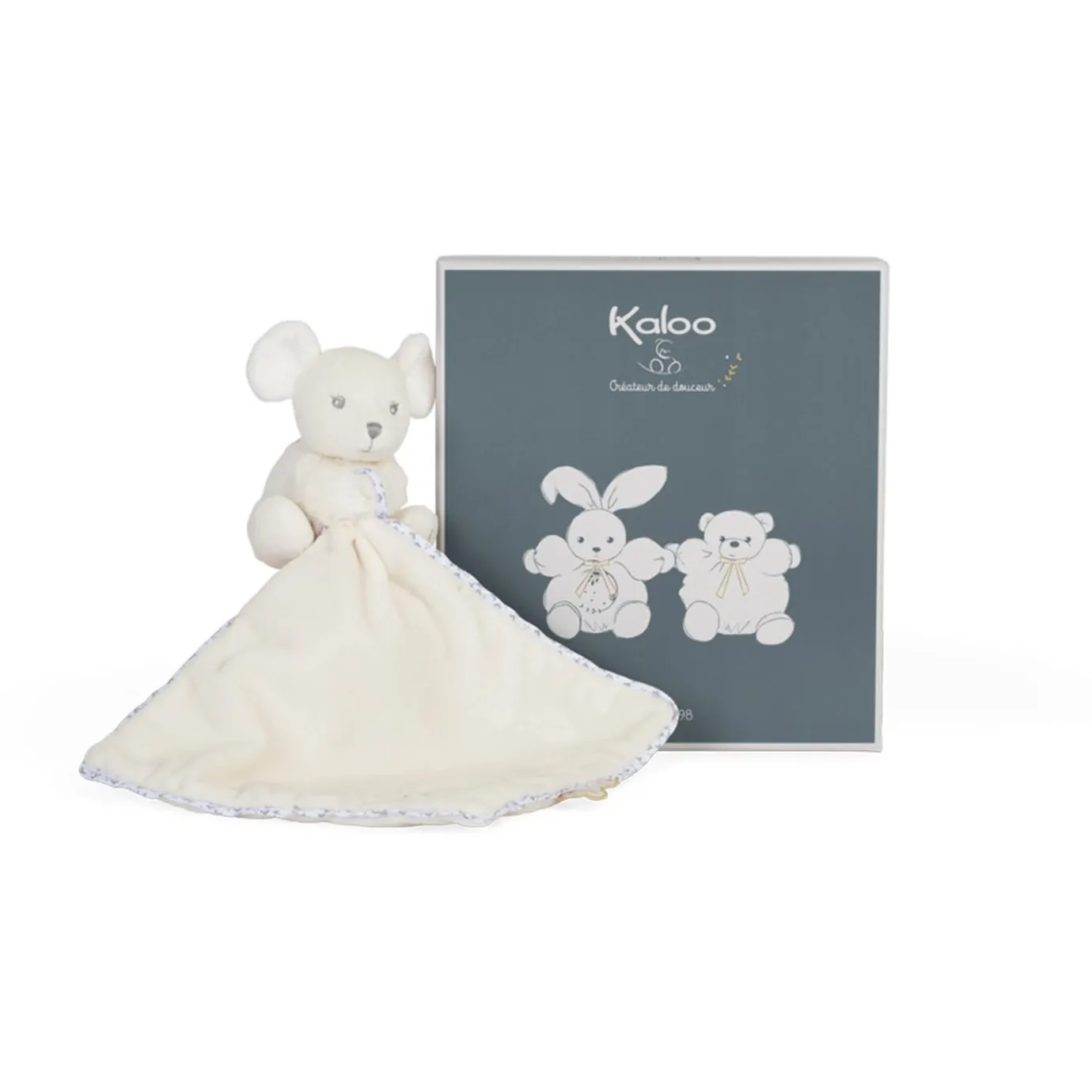 Kaloo Hug Doudou Mouse Cream> Mouse Comforter