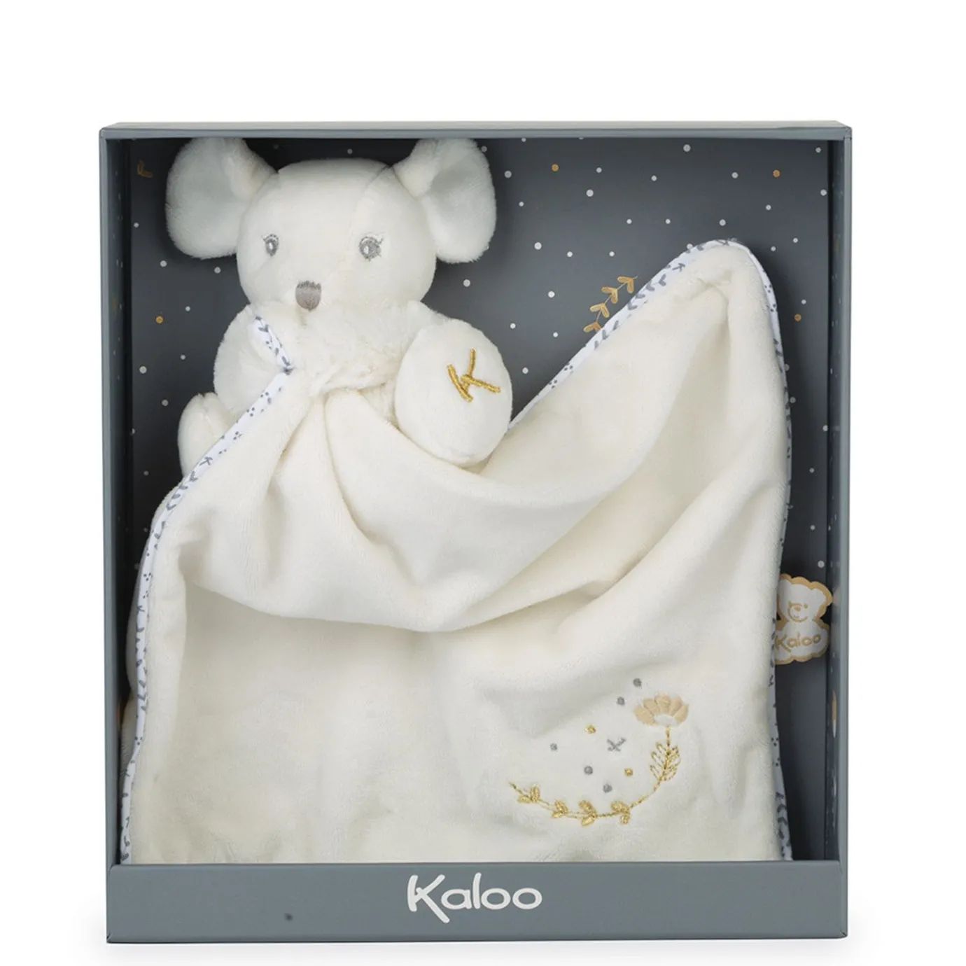 Kaloo Hug Doudou Mouse Cream> Mouse Comforter