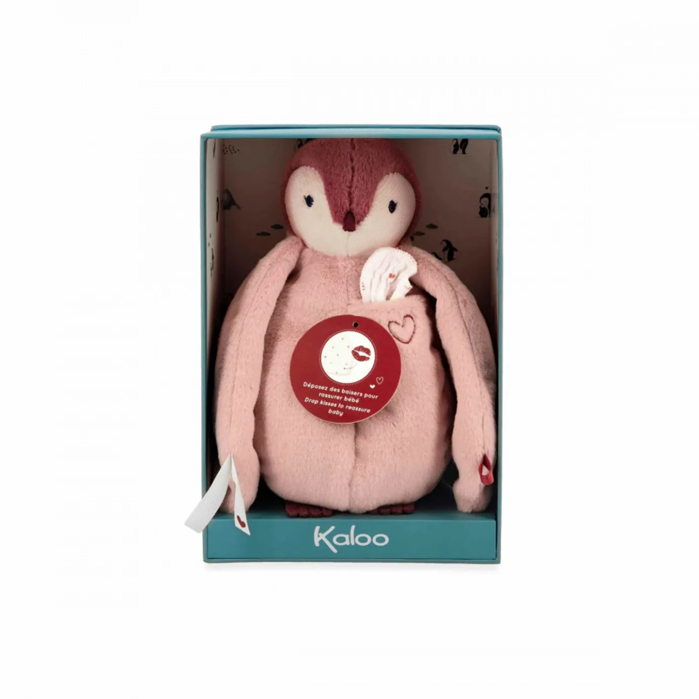 Kaloo Kissing Plush Penguin Pink> Stuffed Animals