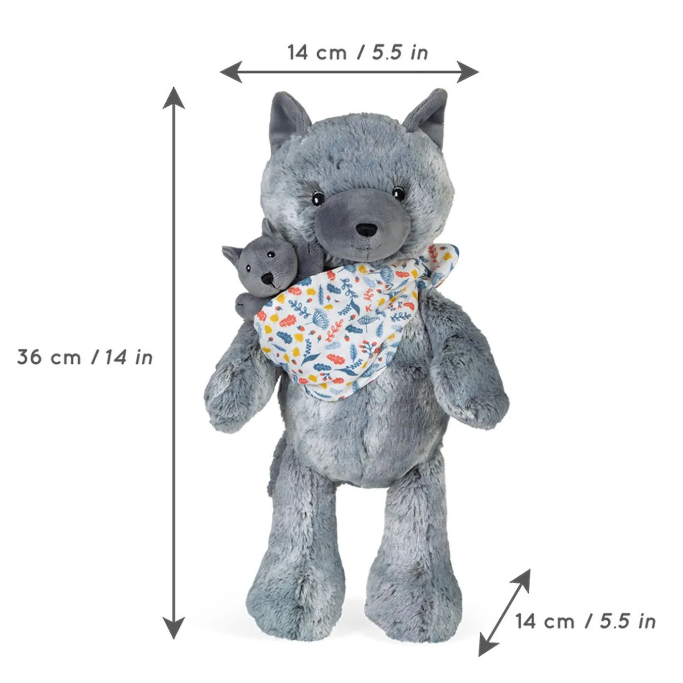Kaloo Mummy Wolf Plush - Louise - 35 Cm (13.8 In)> Stuffed Animals