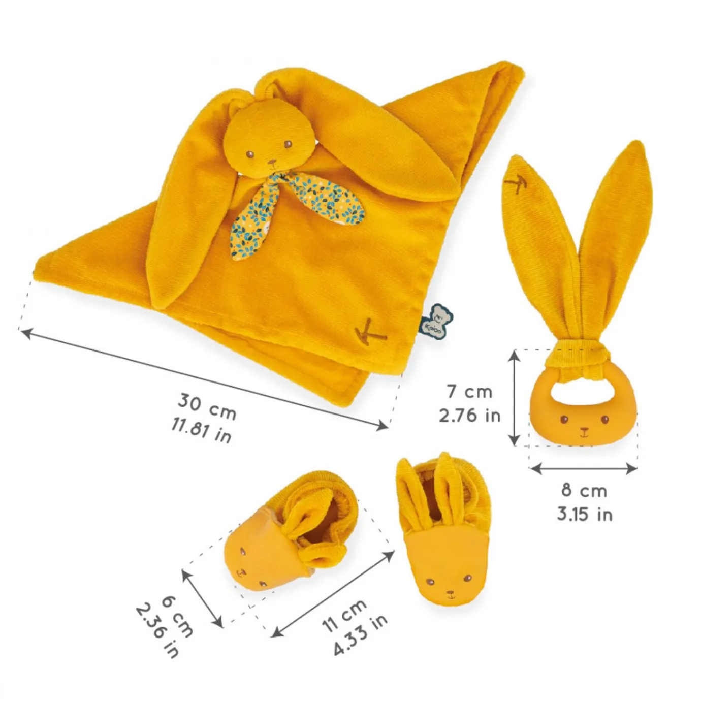 Kaloo My First Birth Gift Box Ochre> Bunny Comforter