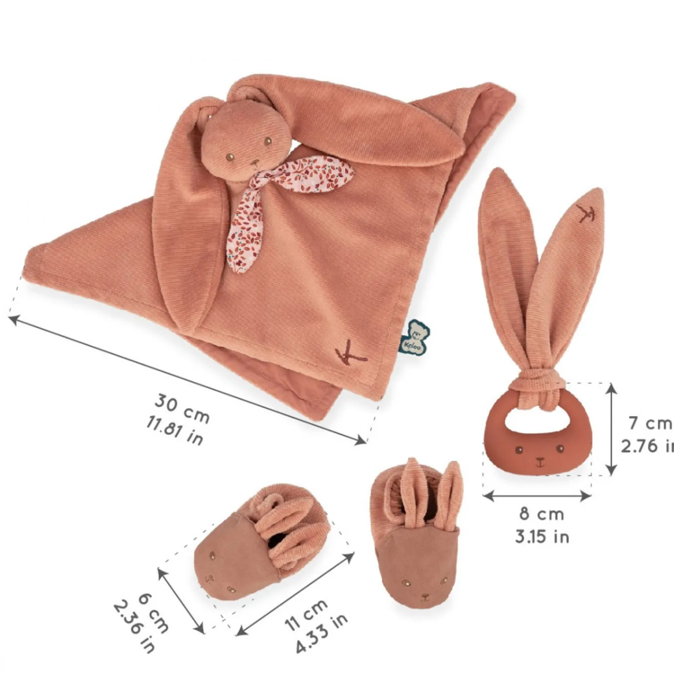 Kaloo My First Birth Gift Box Terracotta> Bunny Comforter