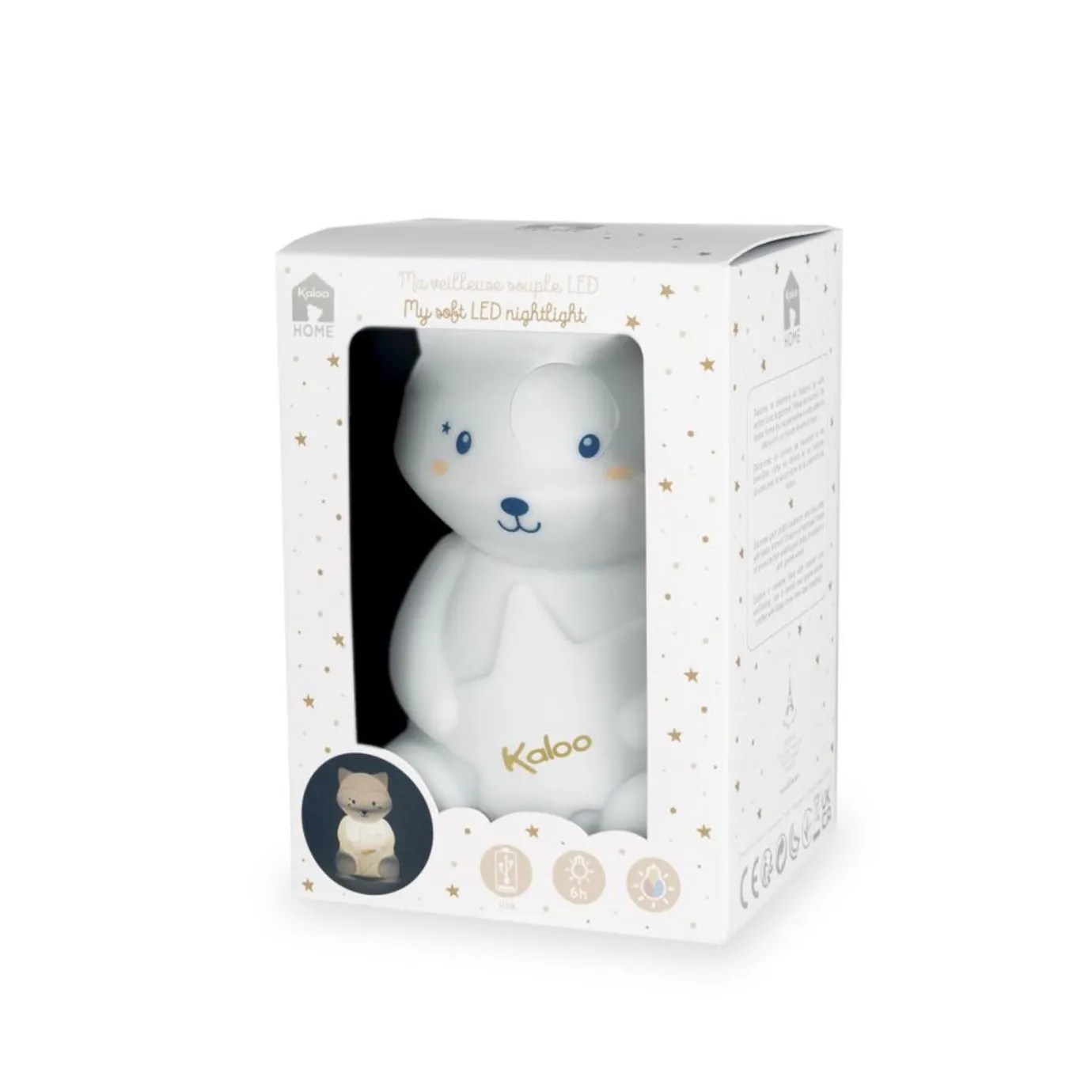 Kaloo My Soft Led Nightlight Racoon - Silicone> Night Light