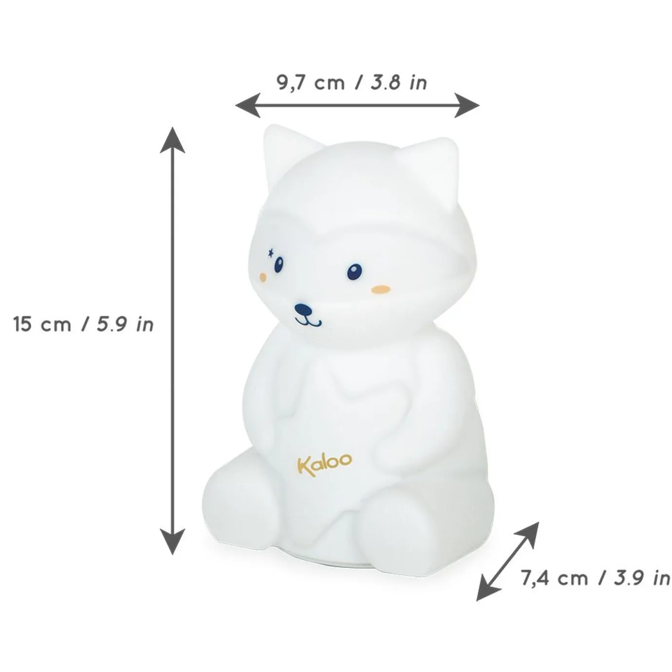 Kaloo My Soft Led Nightlight Racoon - Silicone> Night Light