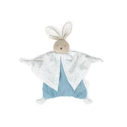 Kaloo Organic Cotton Blue Doudou Rabbit> Bunny Comforter