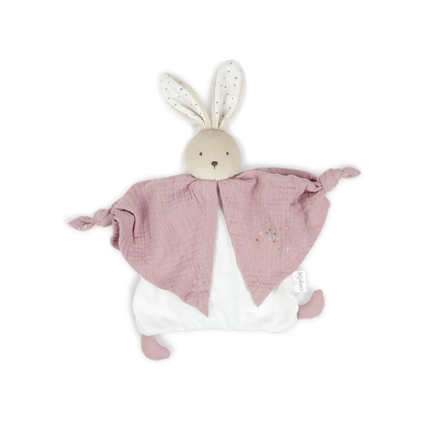 Kaloo Organic Cotton Doudou Rabbit Pink> Bunny Comforter