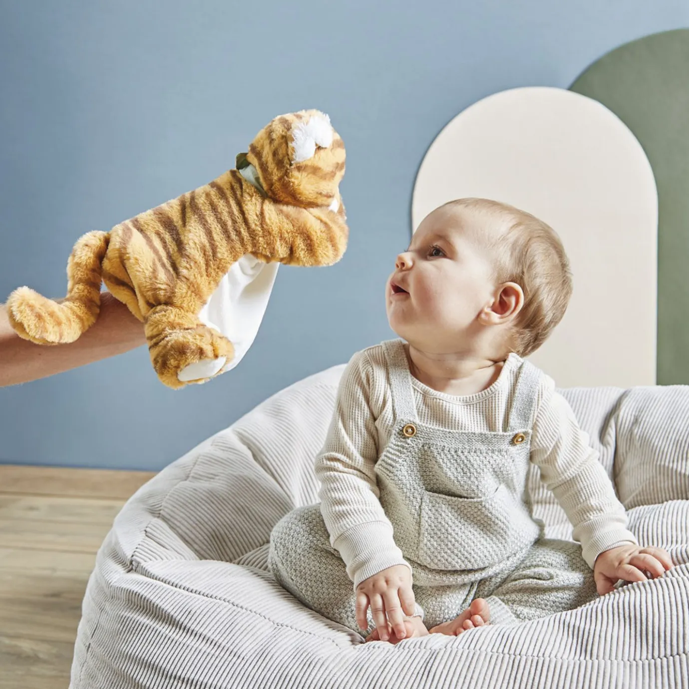 Kaloo Papaye Tiger Puppet> Animal Comforter