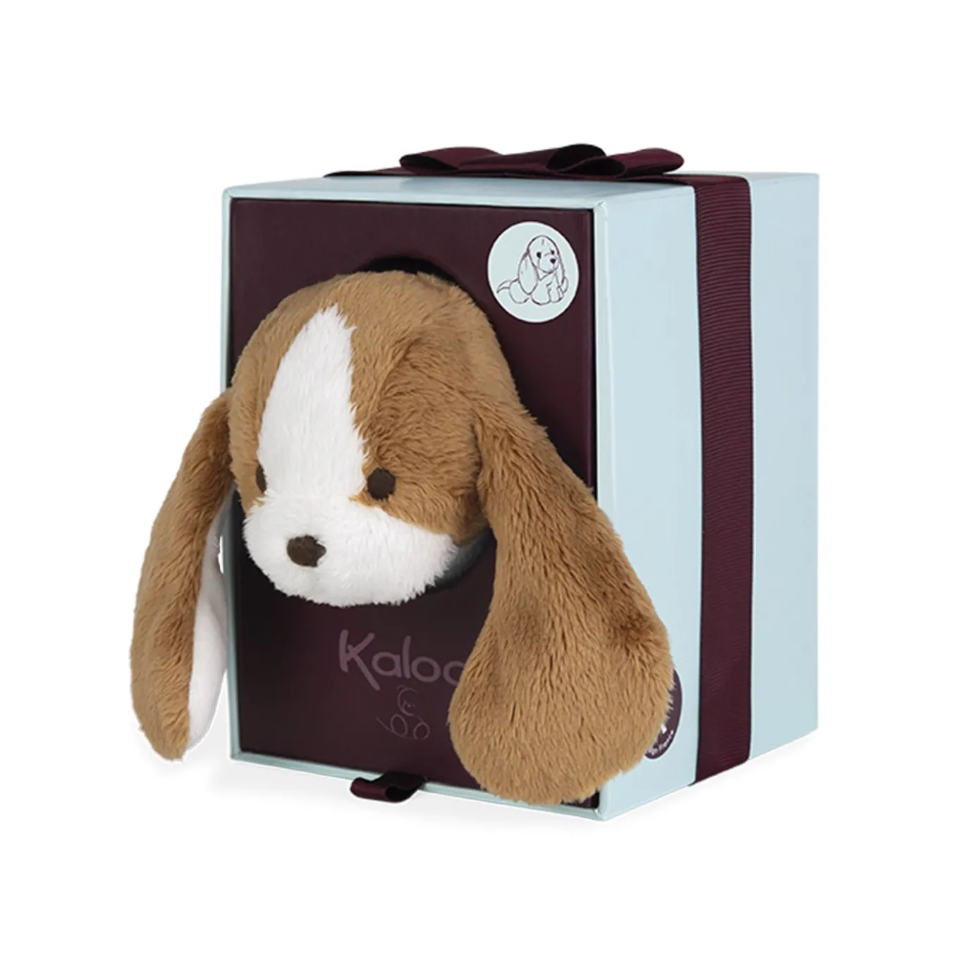 Kaloo Plush Dog Tiramisu 5.07 In> Stuffed Animals