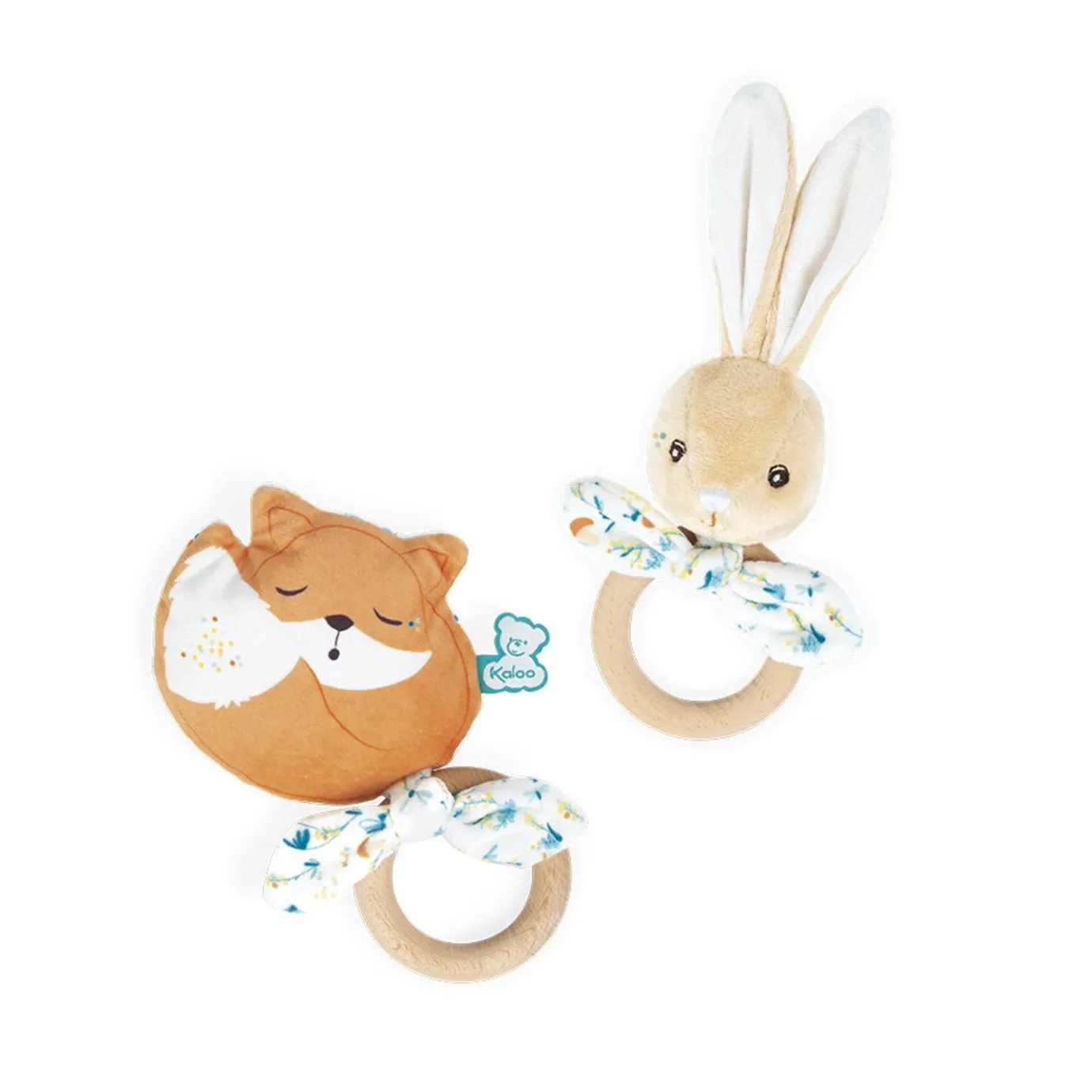 Kaloo Rabbit Teether Justin - Mini> Teething Ring