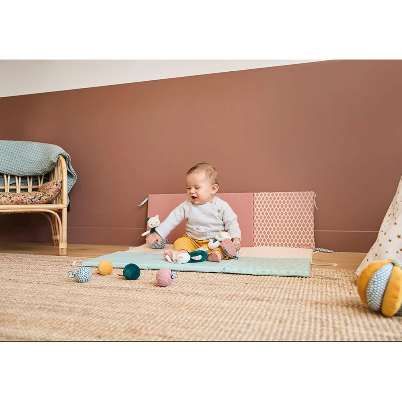 Kaloo Sensory Soft Balls Set For Baby (5 Pieces)> Toys