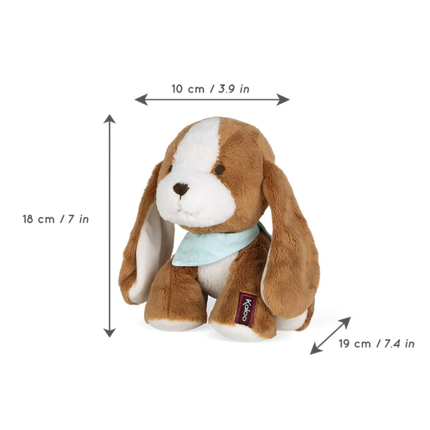 Kaloo Stuffed Dog Tiramisu 6.63 In> Stuffed Animals